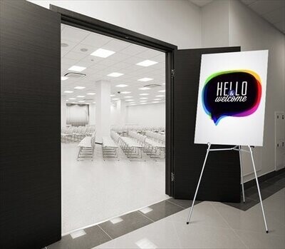 Foamcore board, 3mm, lightweight and ideal for indoor presentations.