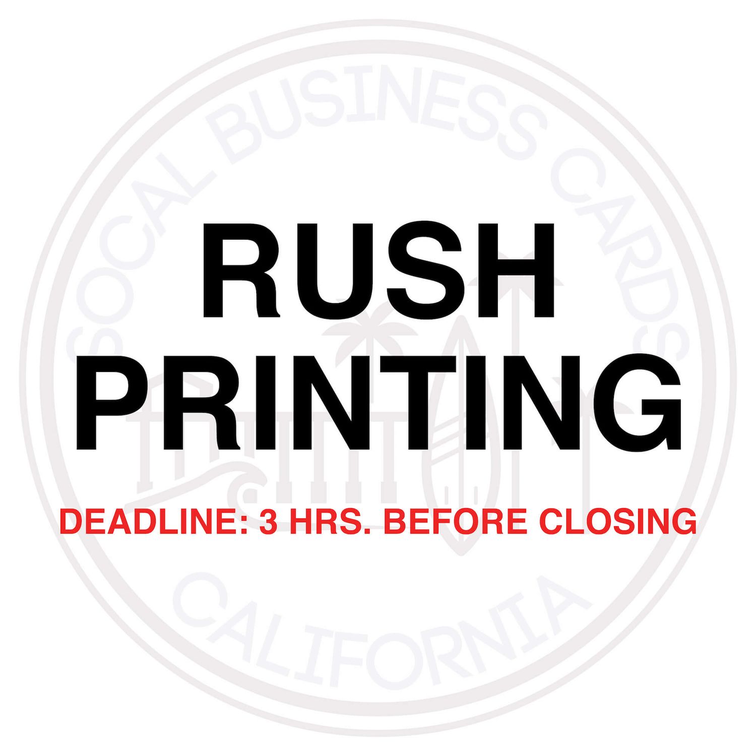 Business Cards - Uncoated - Rush