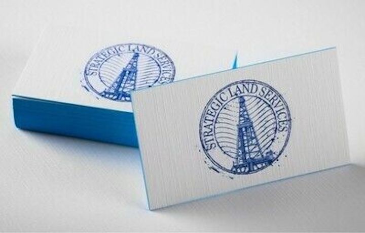 Textured linen business cards with subtle woven finish on uncoated 14pt or 28pt stock