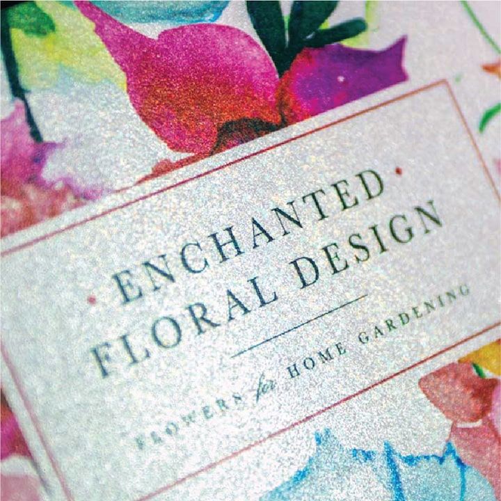 Pearlized business cards with shimmering finish on uncoated 14pt or 28pt paper