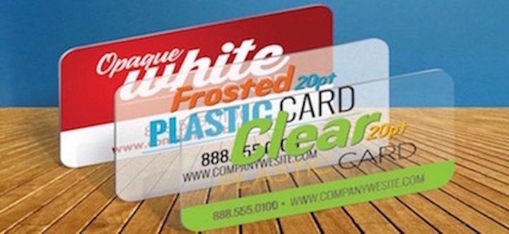 Durable PVC plastic business cards with waterproof 20pt thickness