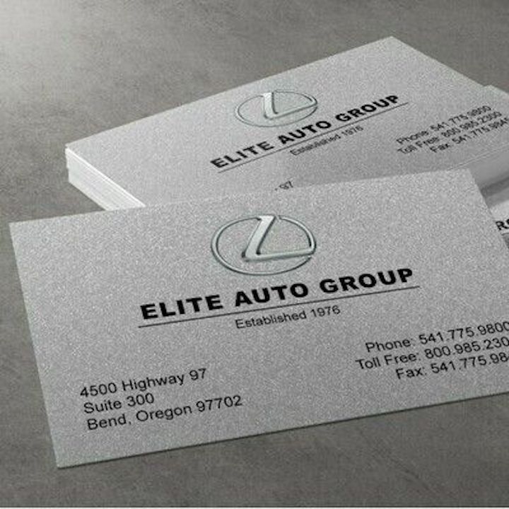 Stardream metallic finish business cards in uncoated 14pt or 28pt stock