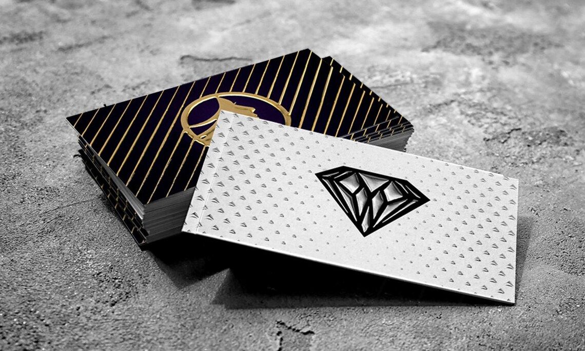 Business Cards - Raised Gloss &amp; Foil