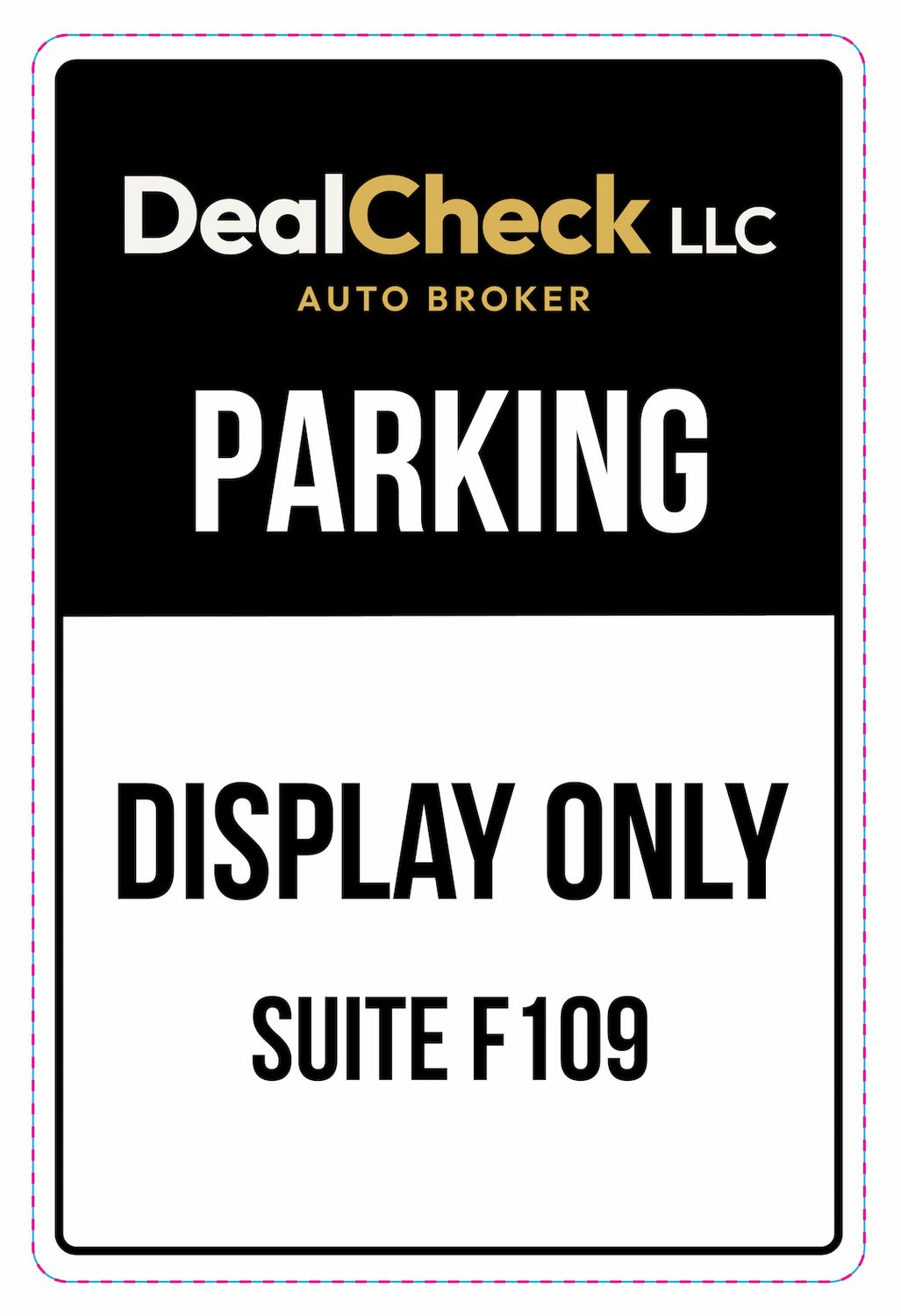 Custom Order - Deal Check - Parking