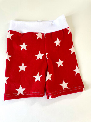Bermuda Shorts ~ 3/6m - Red Stars 