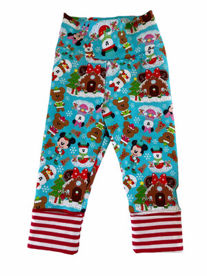 Joggers 3/12 months ~ Grow With Me pants, Christmas Mouse 