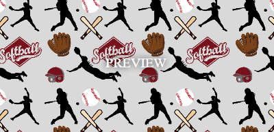 Custom Fabric - Softball