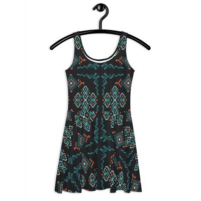 Skater Dress - Aztec