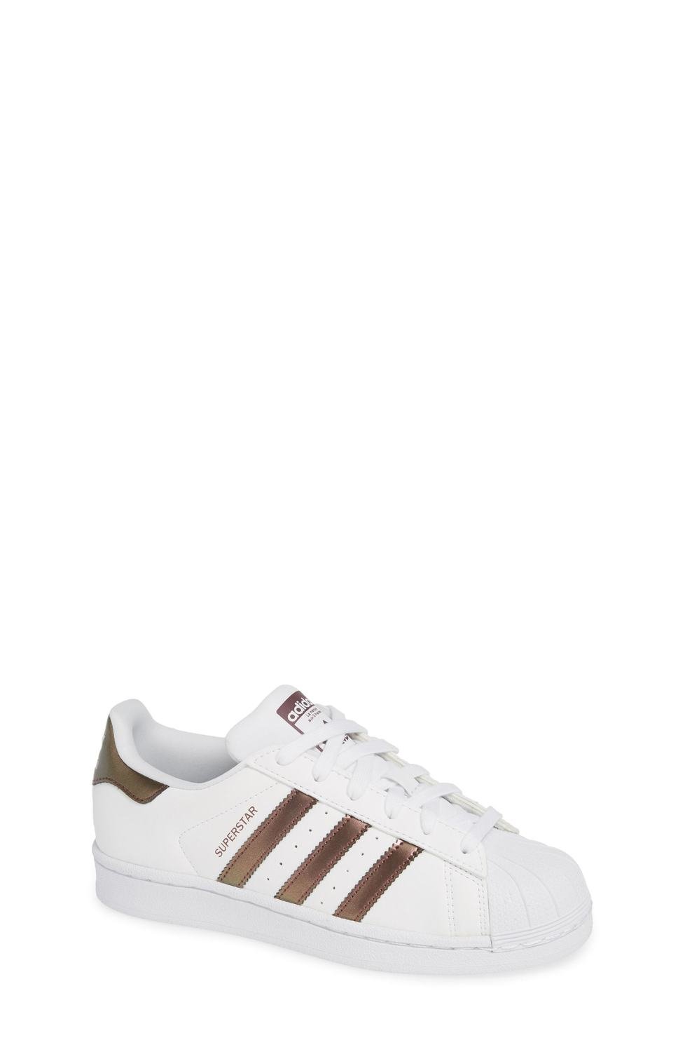&#39;Superstar II&#39; Sneaker, Color: Footwear White/Copper, Size: 6 M