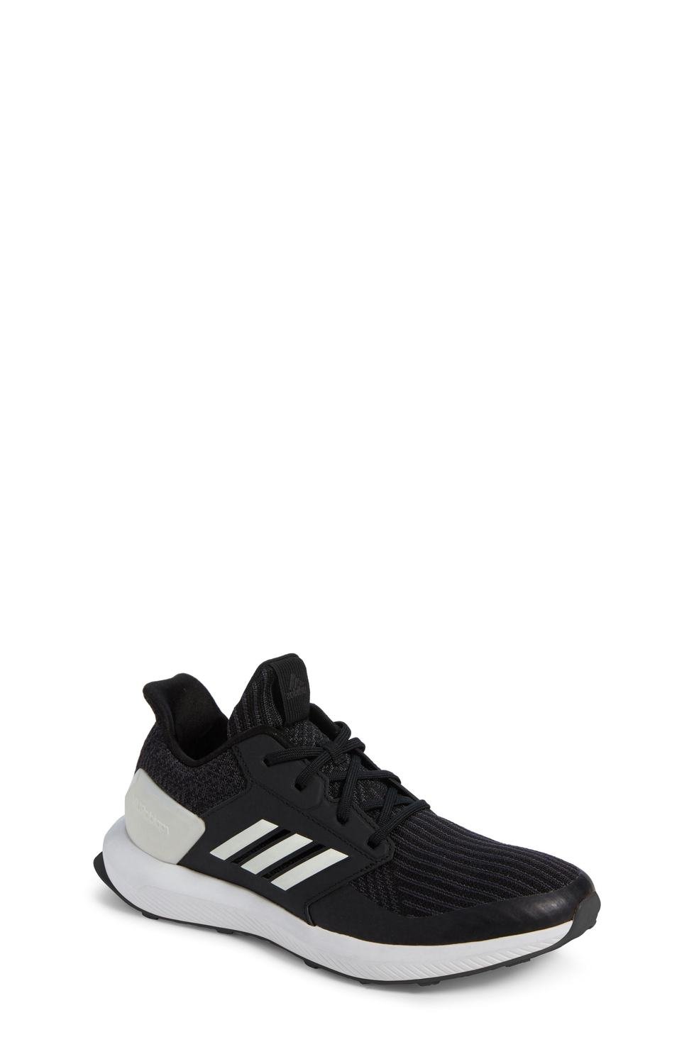 RapidaRun Knit Sneaker, Color: Black/ White, Size: 12.5 M