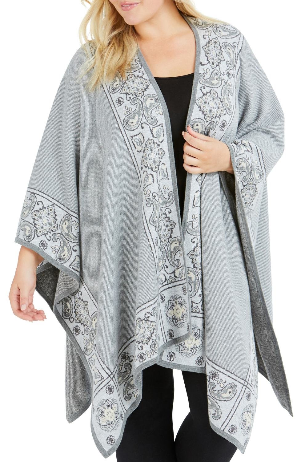The Walker Paisley Jacquard Cardigan, Color: Sterling