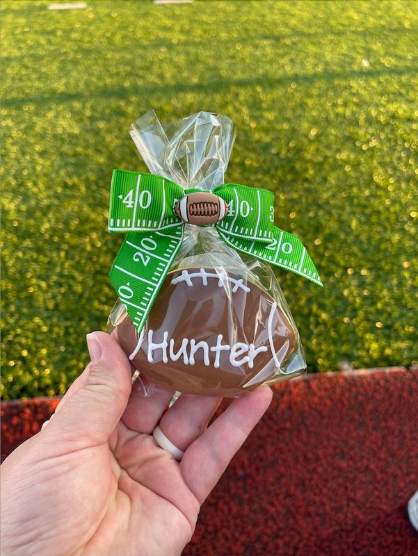 ? Bucket of Football Cookies ?