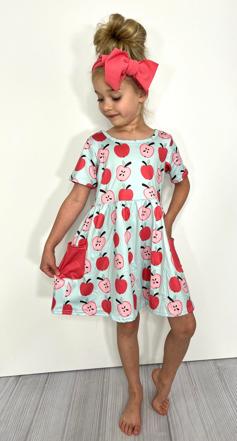 A for Apple Girls Dress