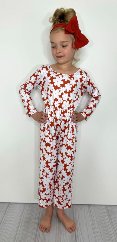 Daisy Amber Girls Romper