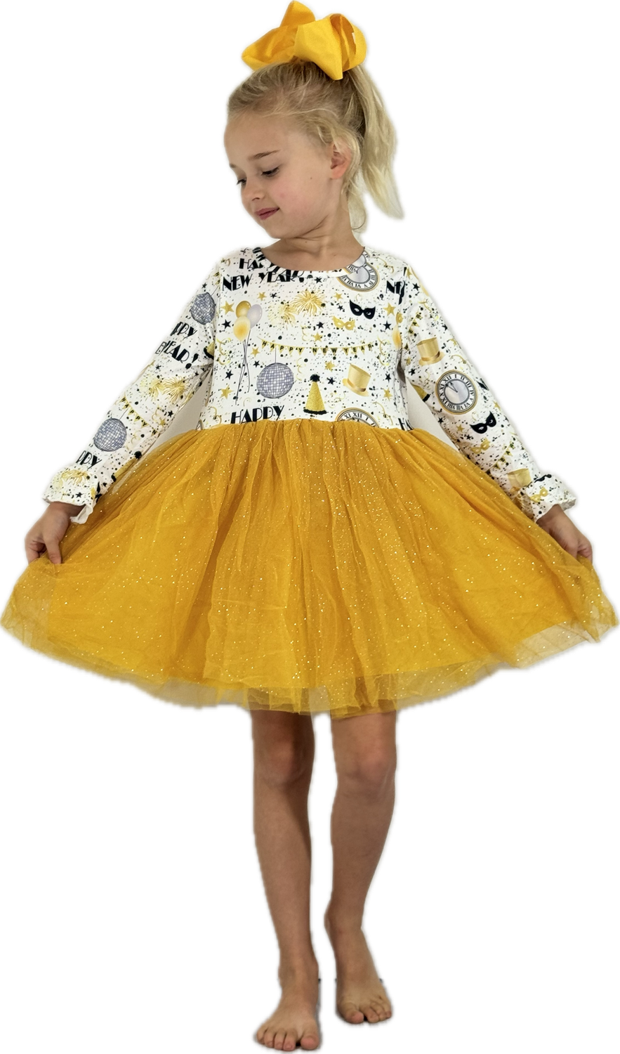 Happy New Year Tutu Girls Dress
