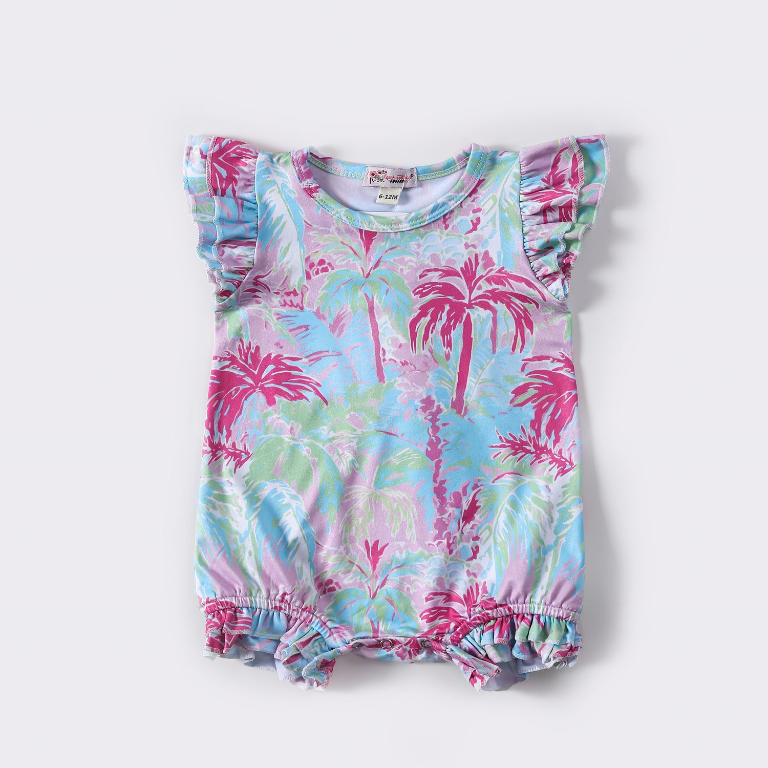Tropical Palm Baby Romper