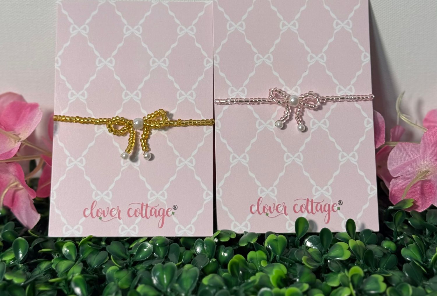 Coquette Bow Bracelet, Size: Pink