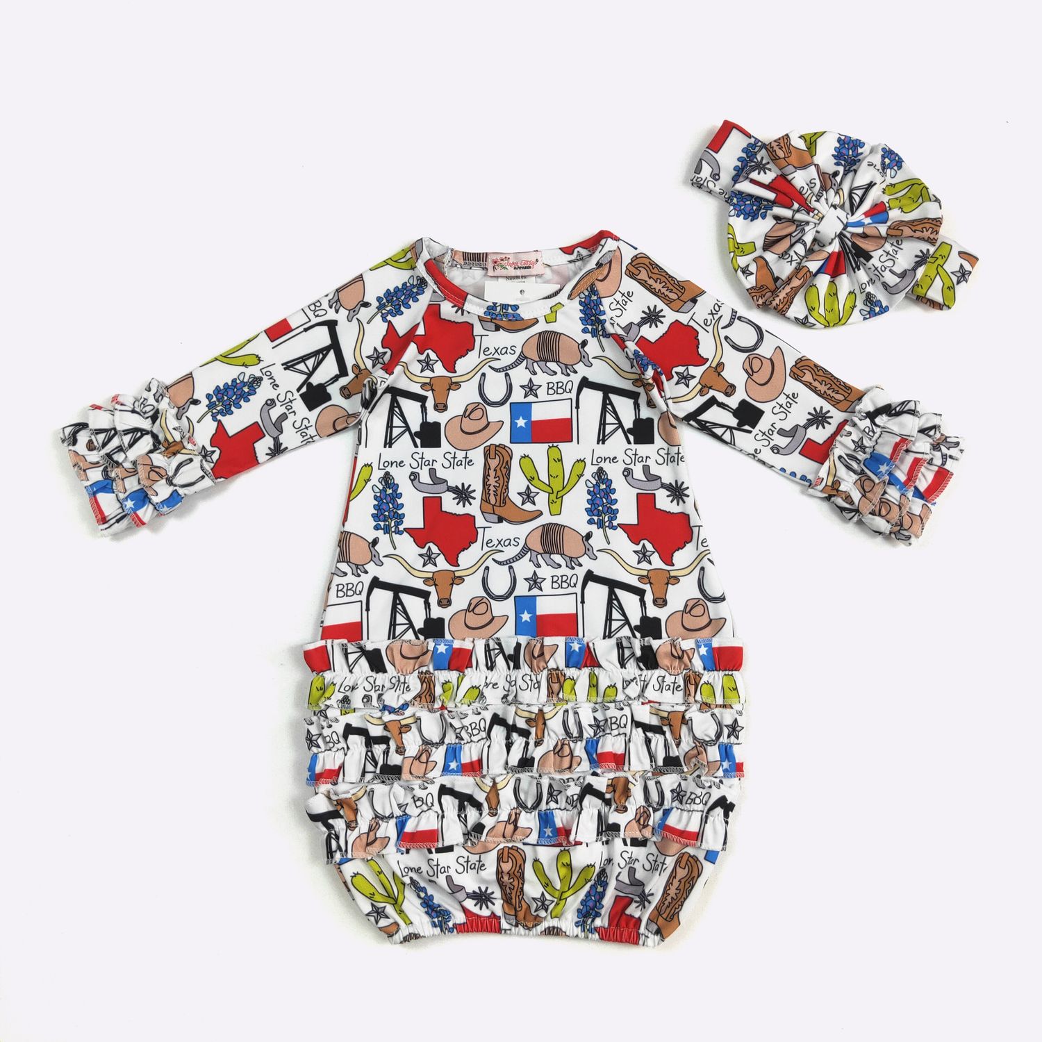 Texas Girl Baby Gown