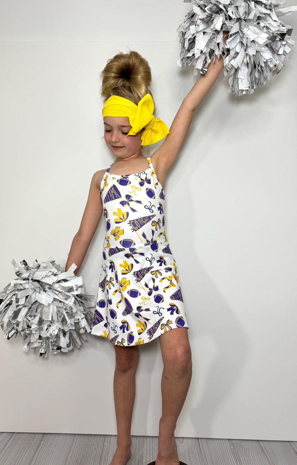 Go Team-Purple Girls Athletic Dress