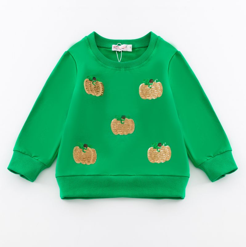 Pumpkin Sequin Shirt