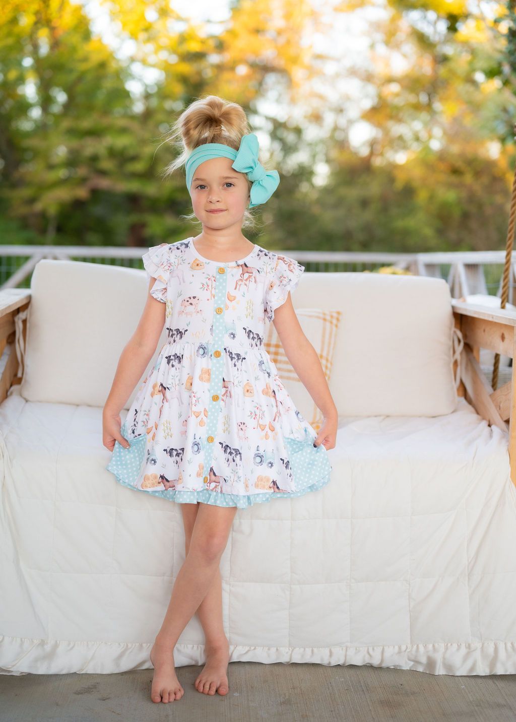 Hobby Farm Fall Girls Dress