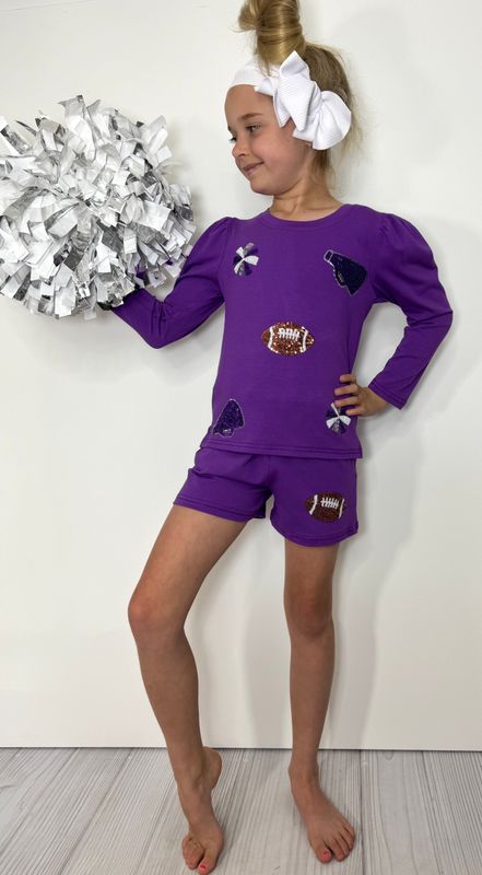 Sparkle Cheer Girls Set-Purple