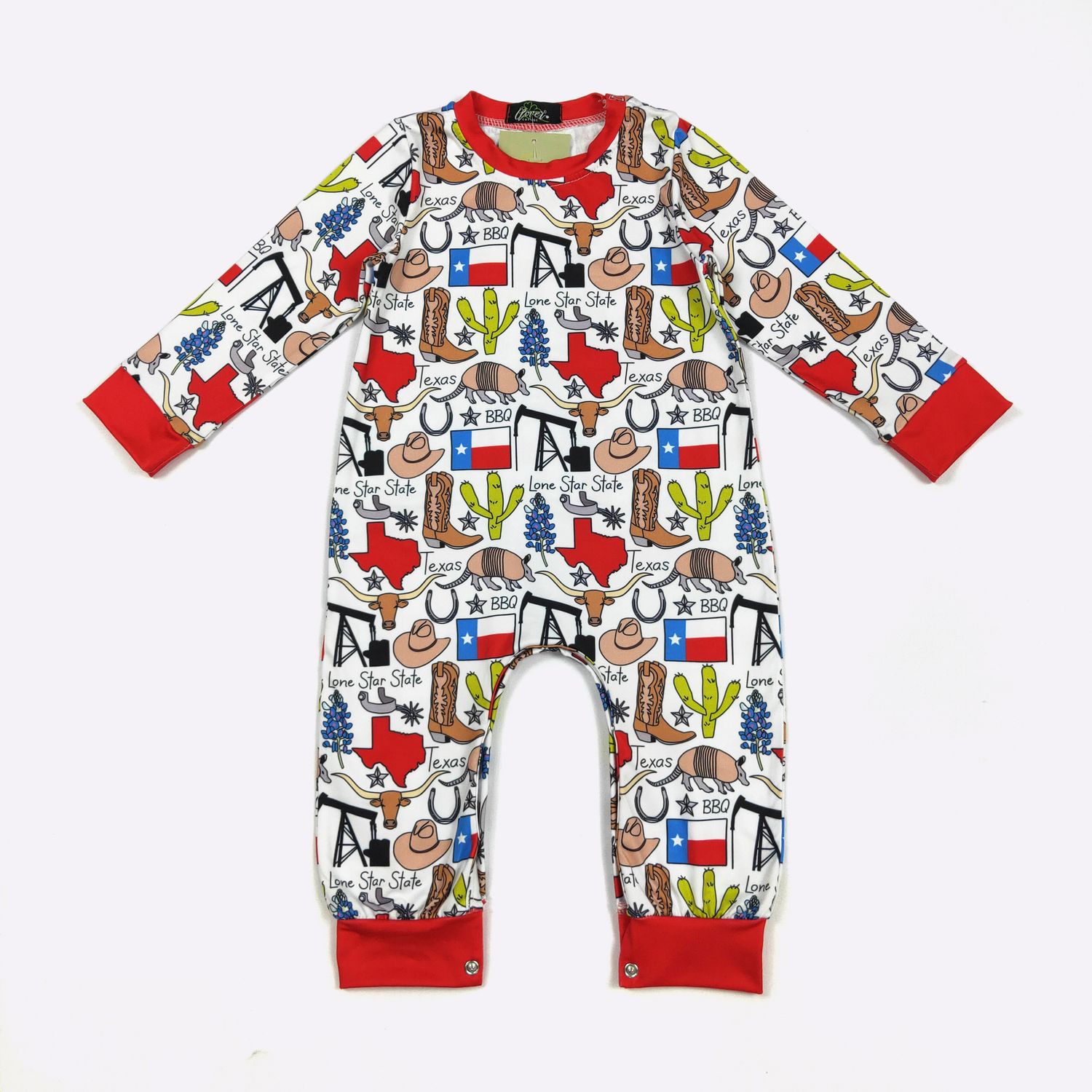 LS Texas Boy Romper