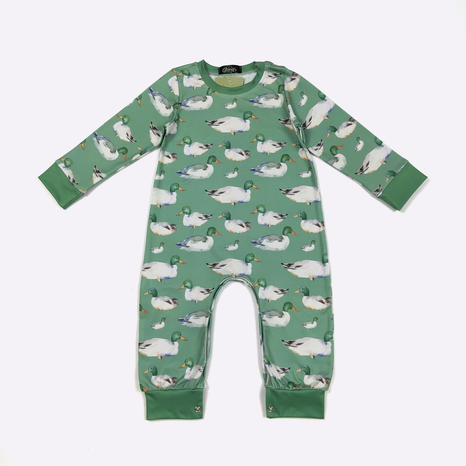 Green Mallard Boy Romper