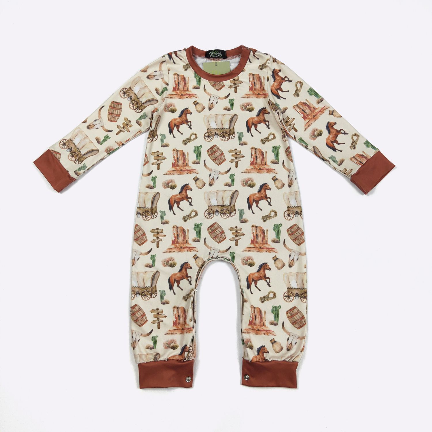 Wagon Frontier Boy Romper