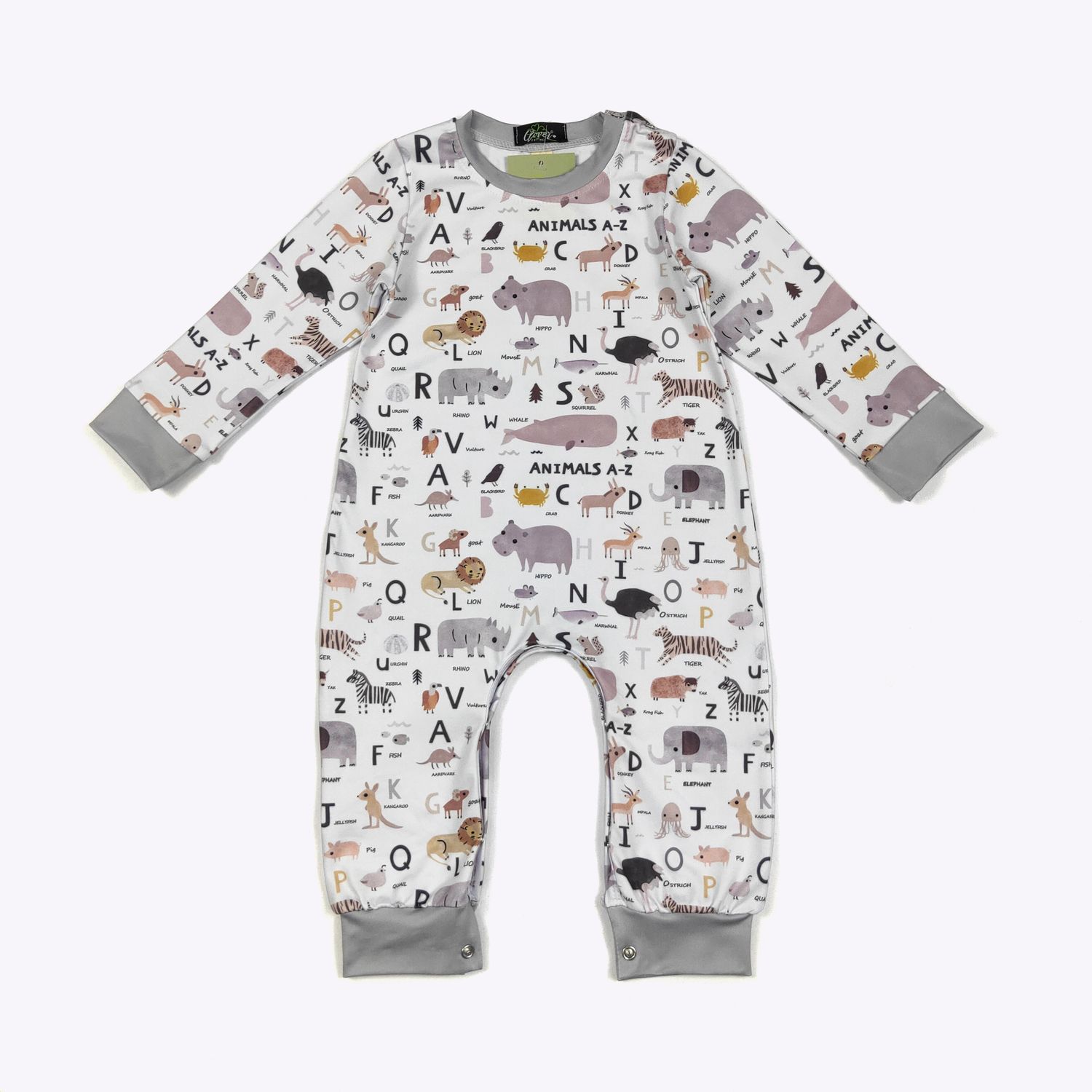 Animal Alphabet Boy Romper