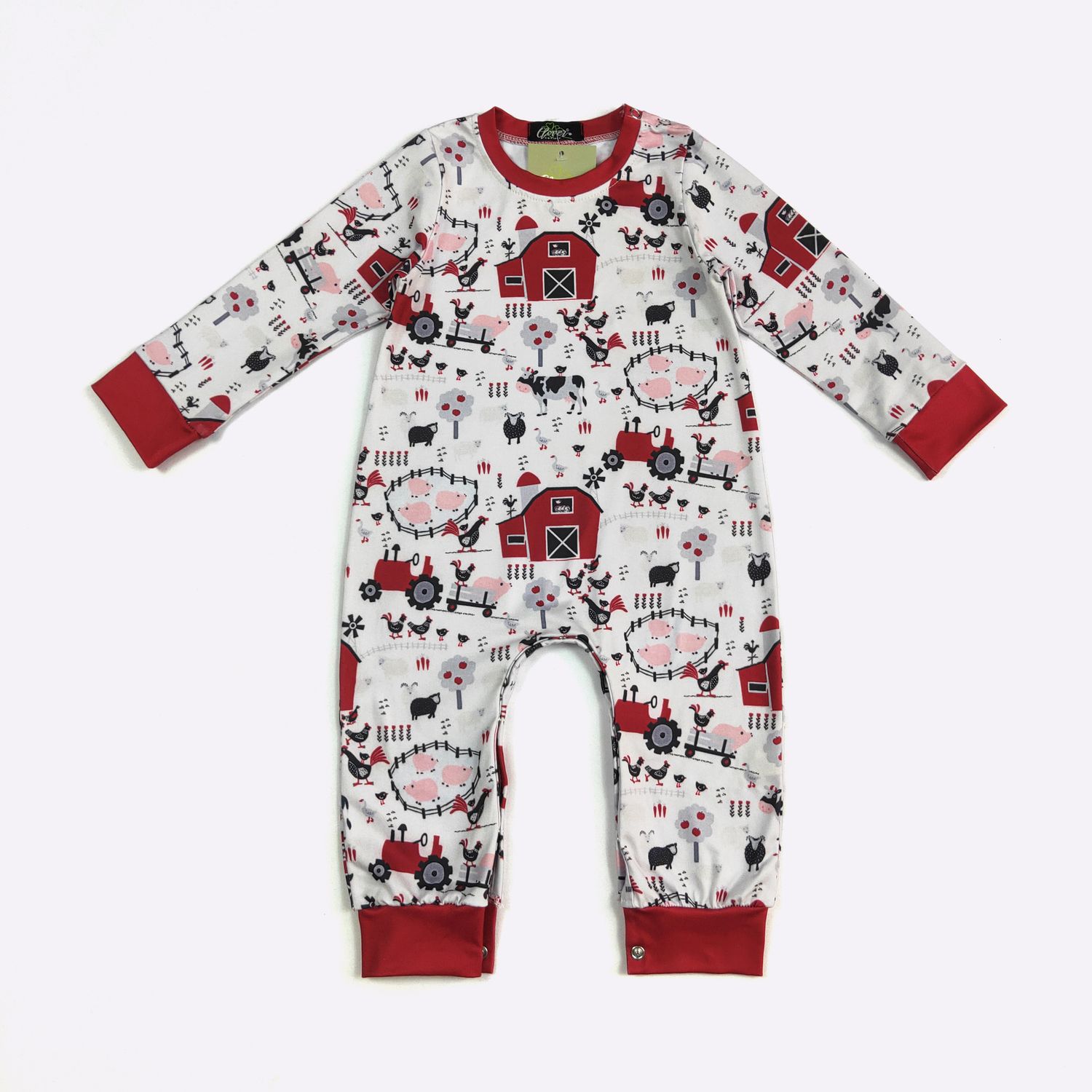 Red Barn Boy Romper