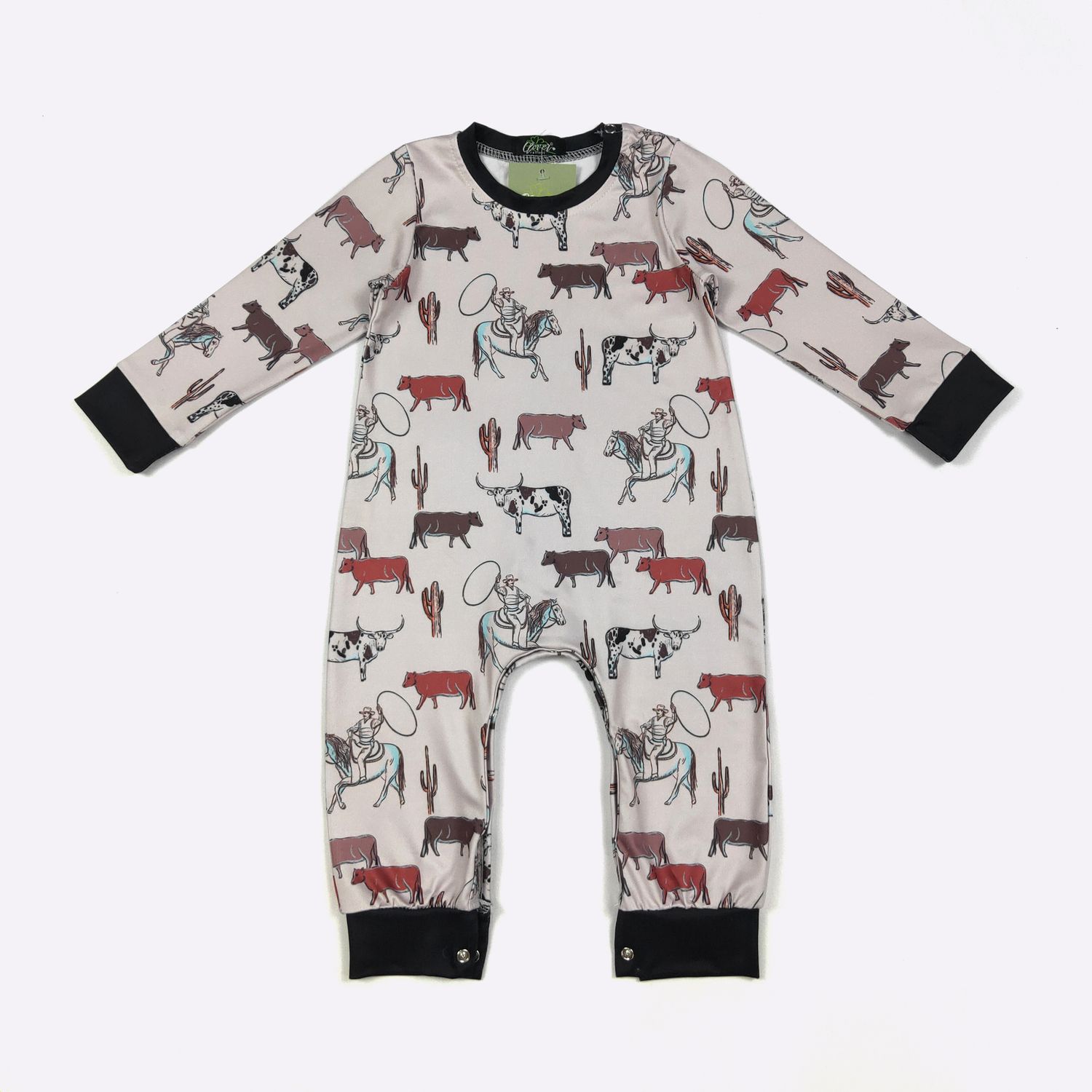 Ropin Cattle Boy Romper