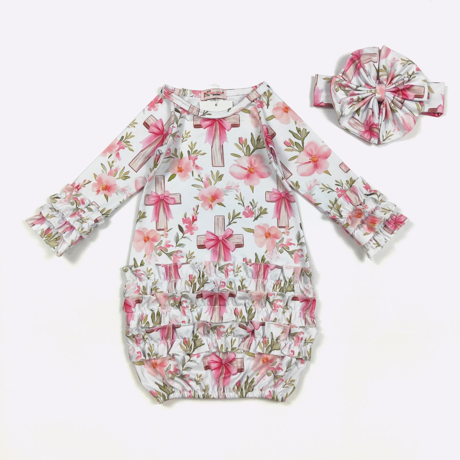Faith N Floral Baby Gown