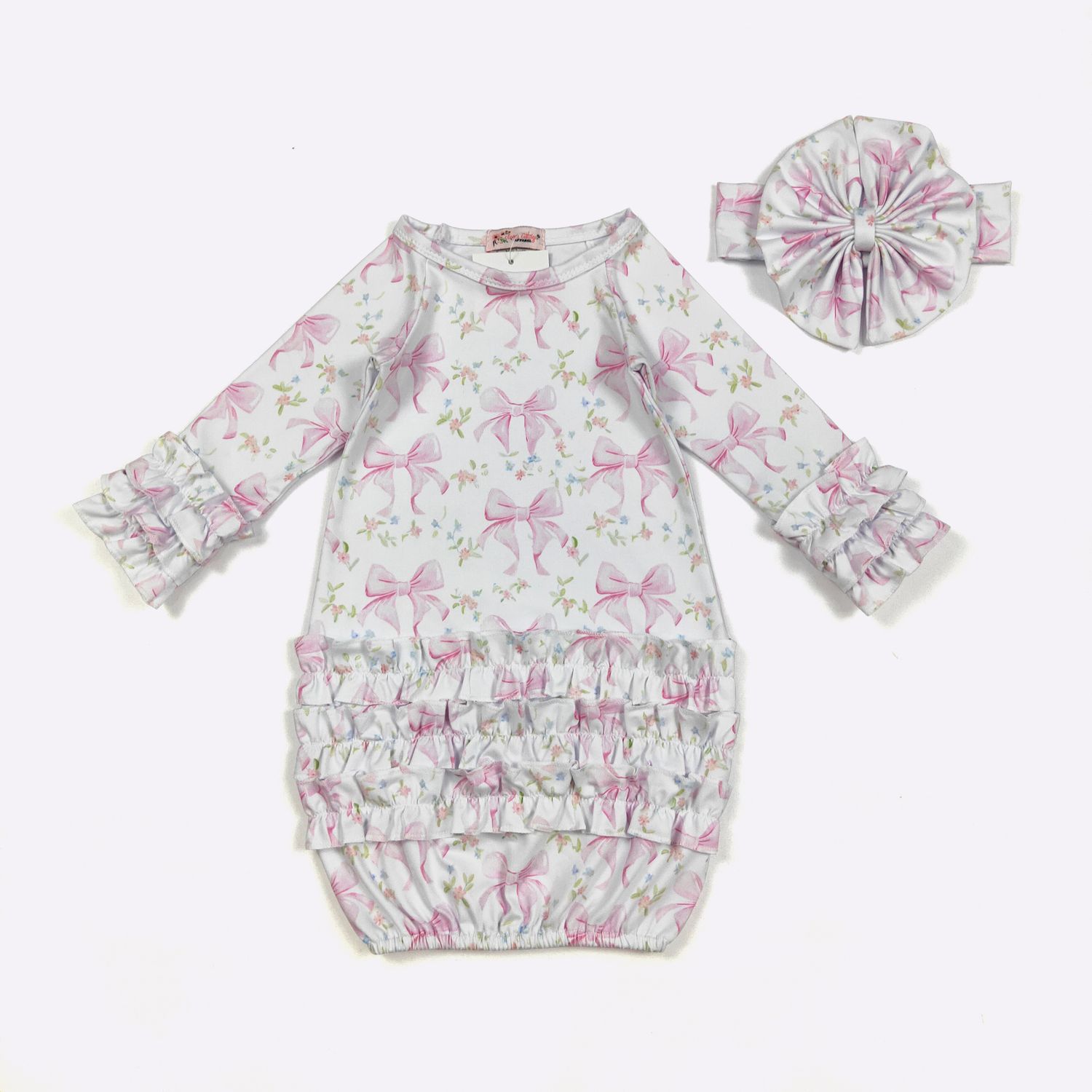 Pretty  in Pink Baby Gown