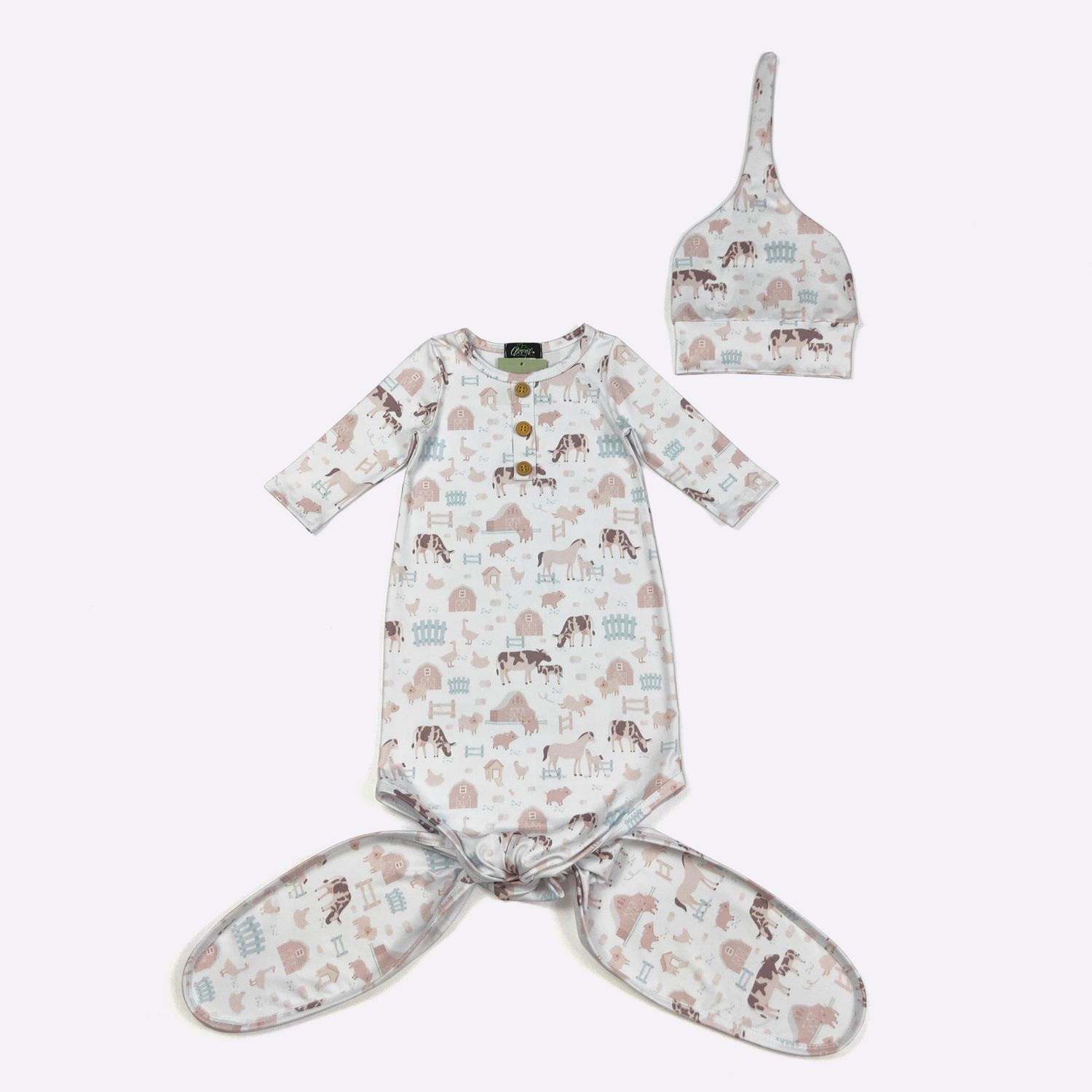 Barnyard Blue Knotted Gown