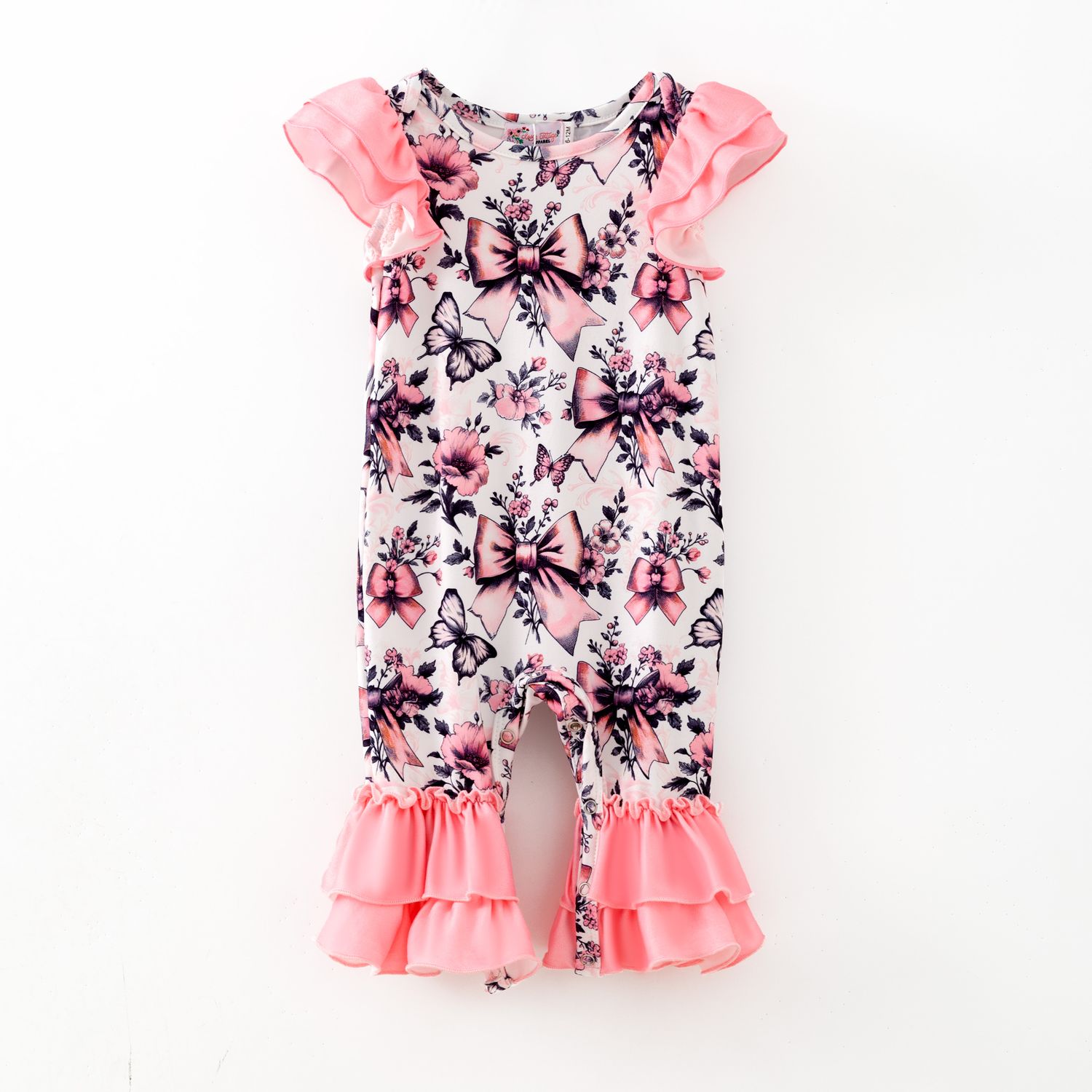 Blushing Butterfly Baby Romper