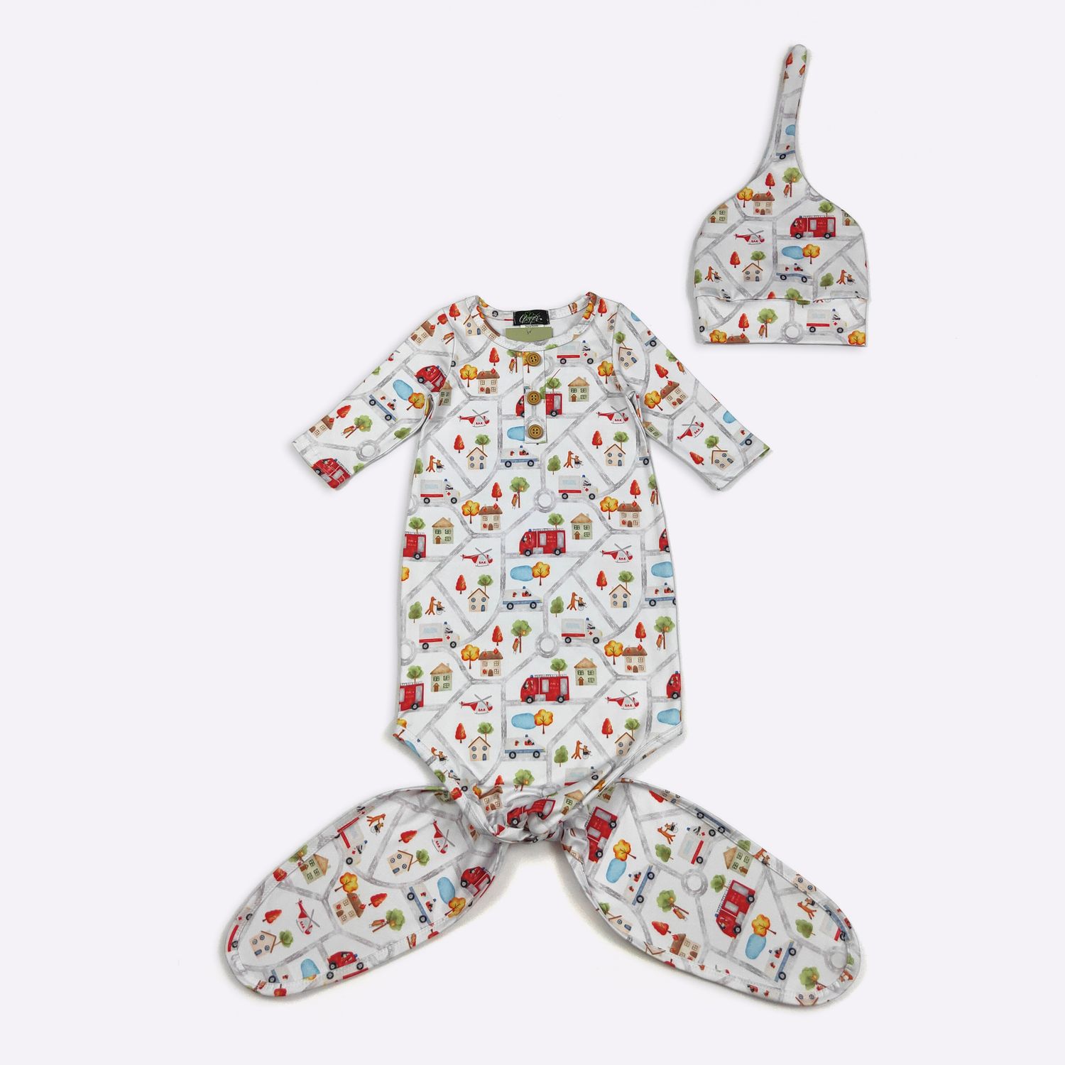 First Responders Knotted Gown