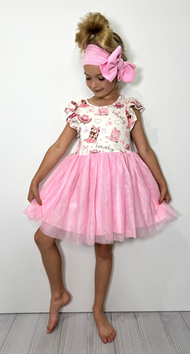 Howdy Cowgirl Tutu Girls Dress