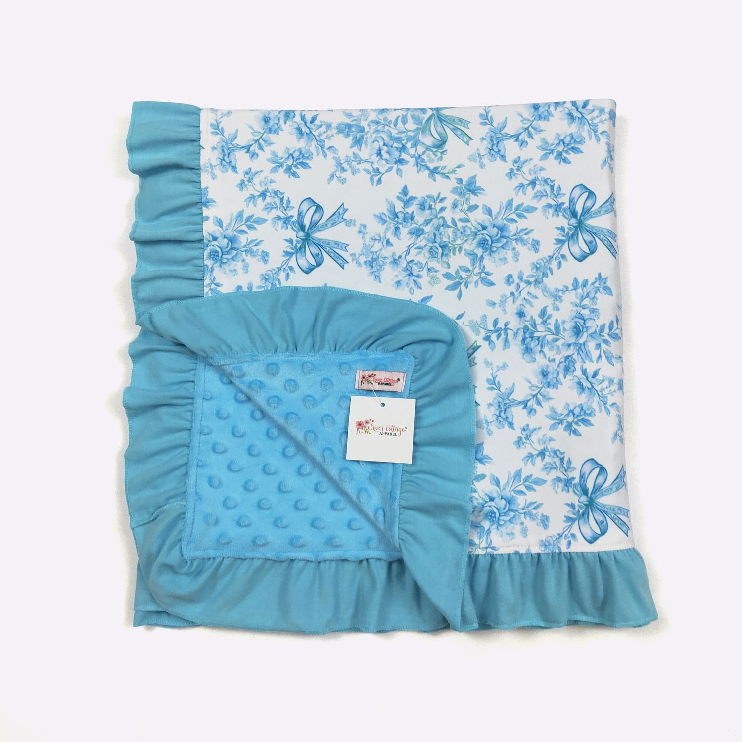 Azure Bright Waverly Blanket
