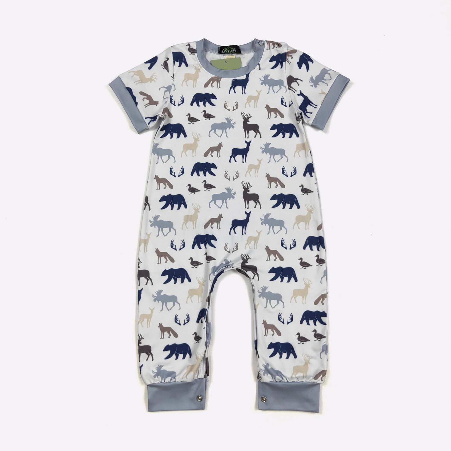 Woodland Silhouette Boy Romper