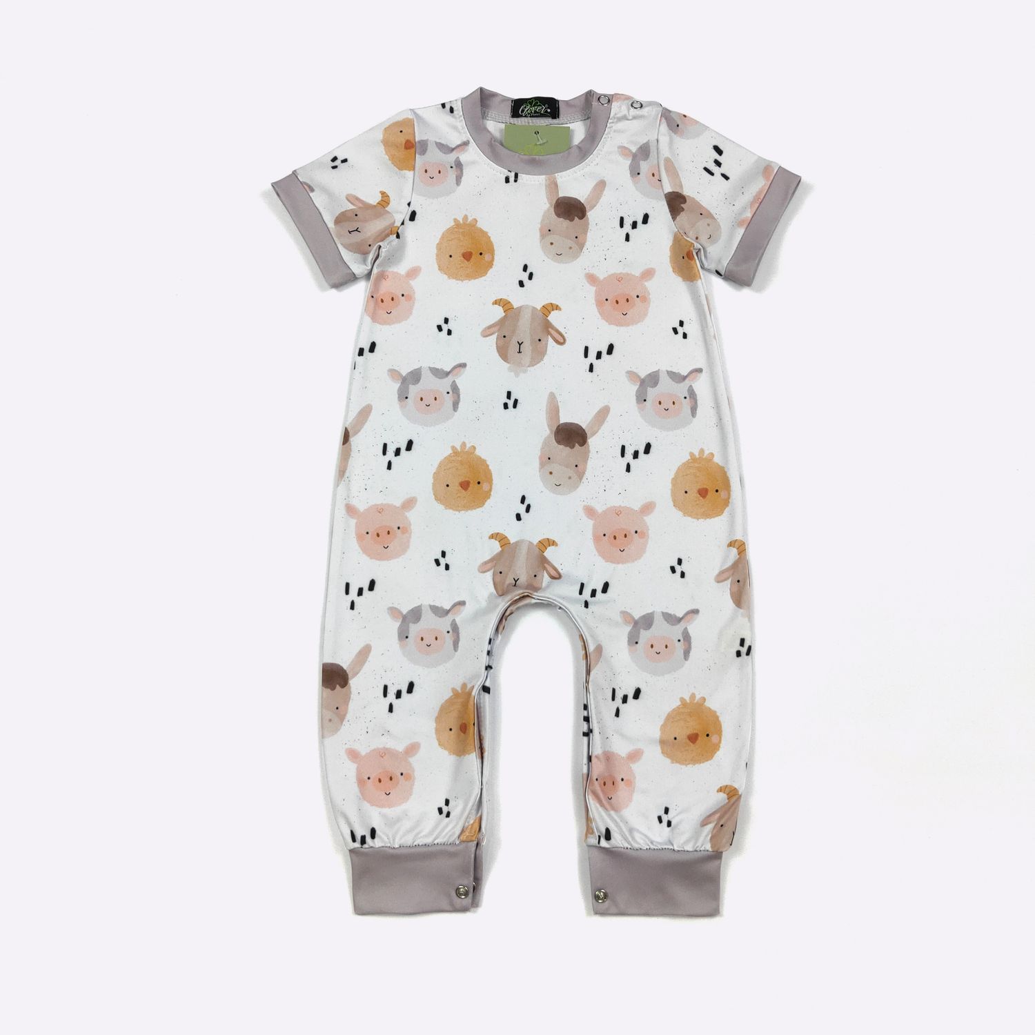 Chicks N Piglets Boy Romper