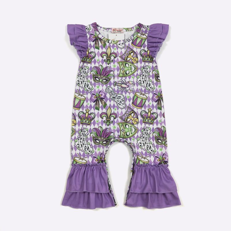 Mardi Masquerade Baby Romper
