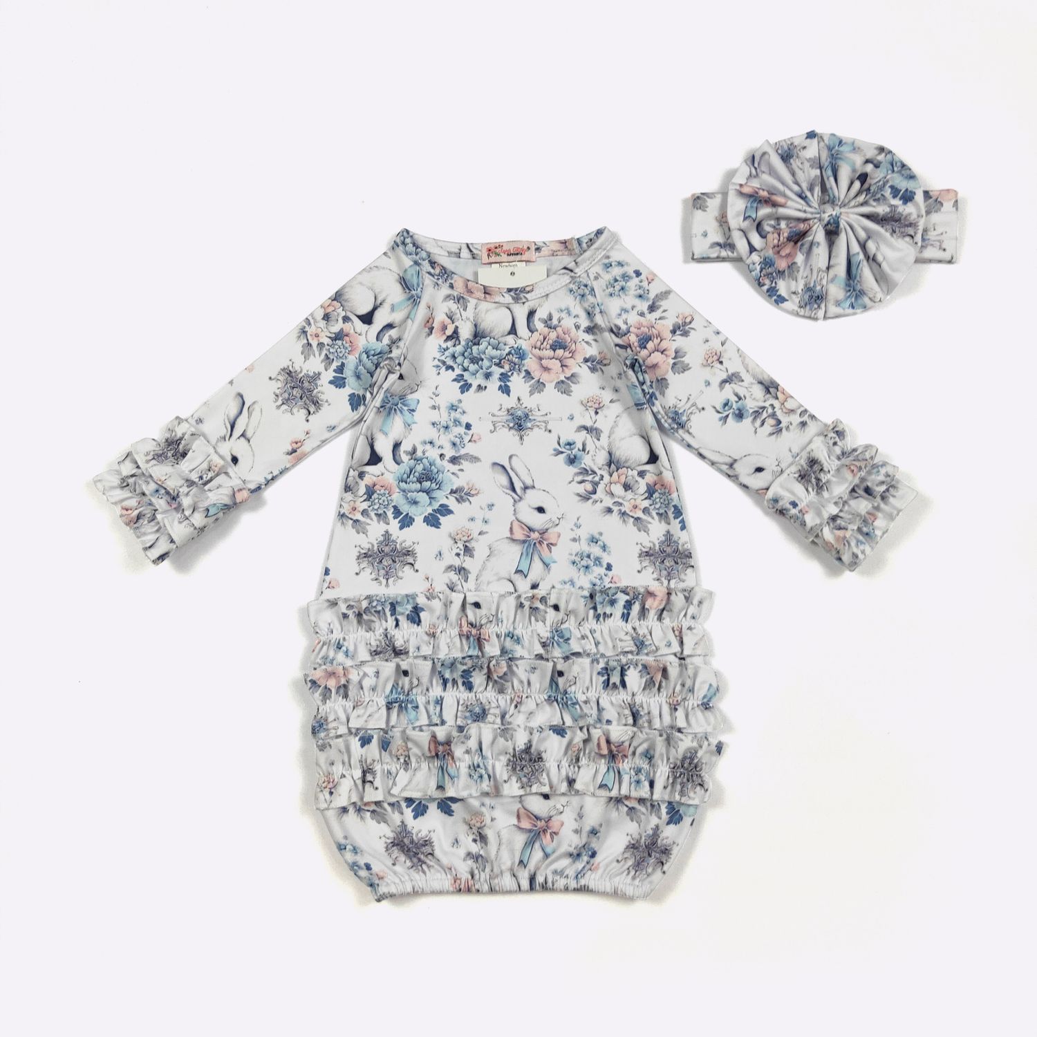 Whisper Rabbit Baby Gown