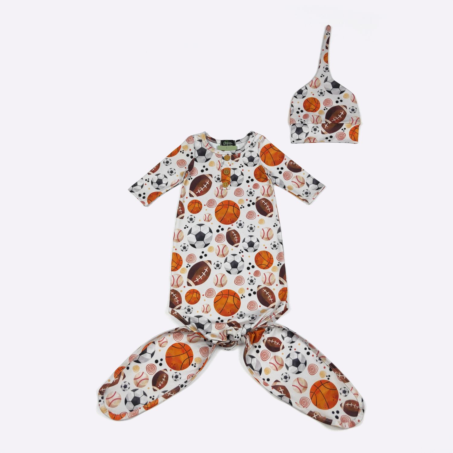 Baller Baby Knotted Gown