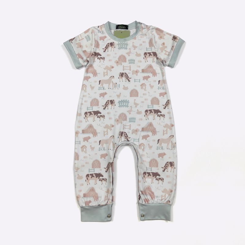 Barnyard Blue Boy Romper