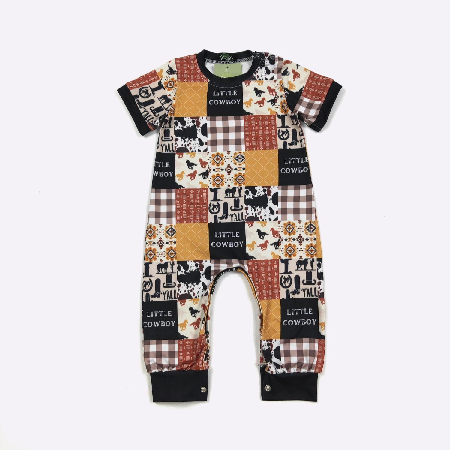 Little Cowboy Boy Romper