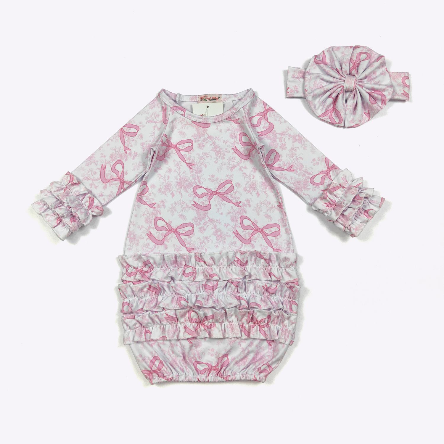 A Blushing Bow Baby Gown2
