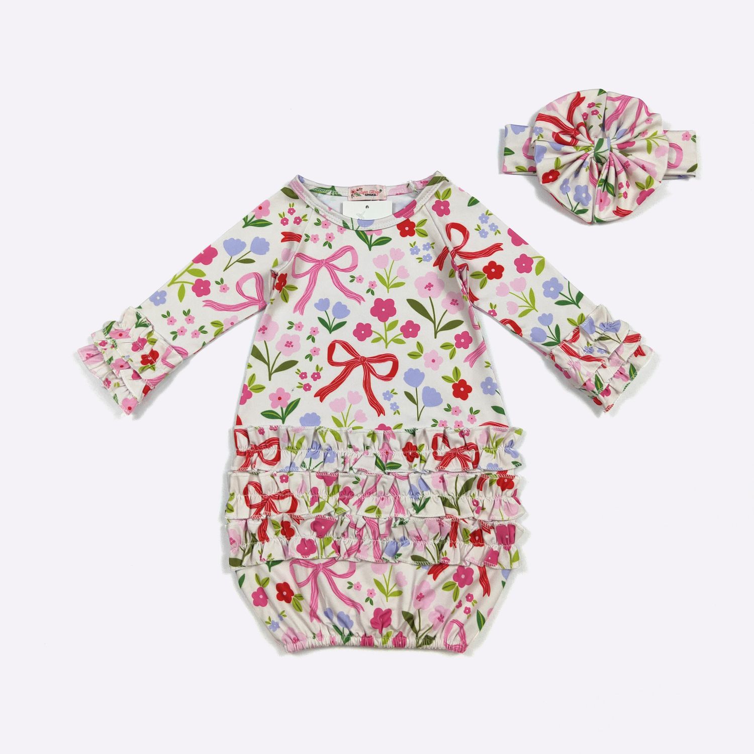 Spring Ribbon Baby Gown