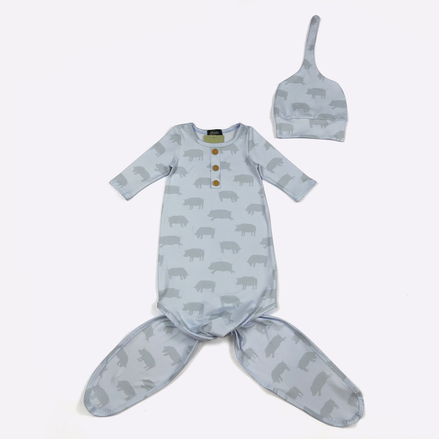 PotBelly Baby Knotted Gown