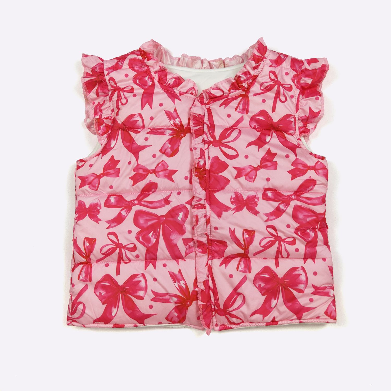 Fuchsia Coquette Girls Vest